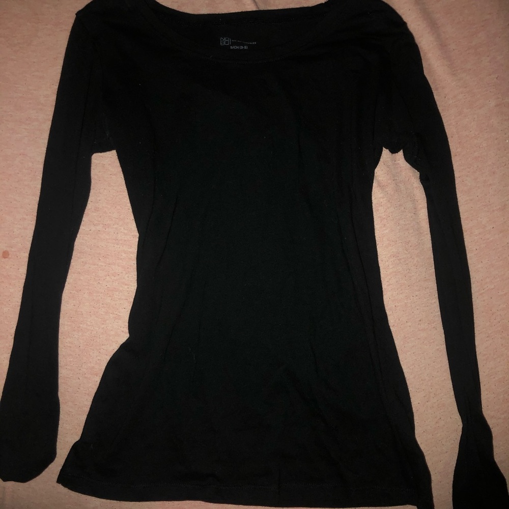 Plain black long sleeve